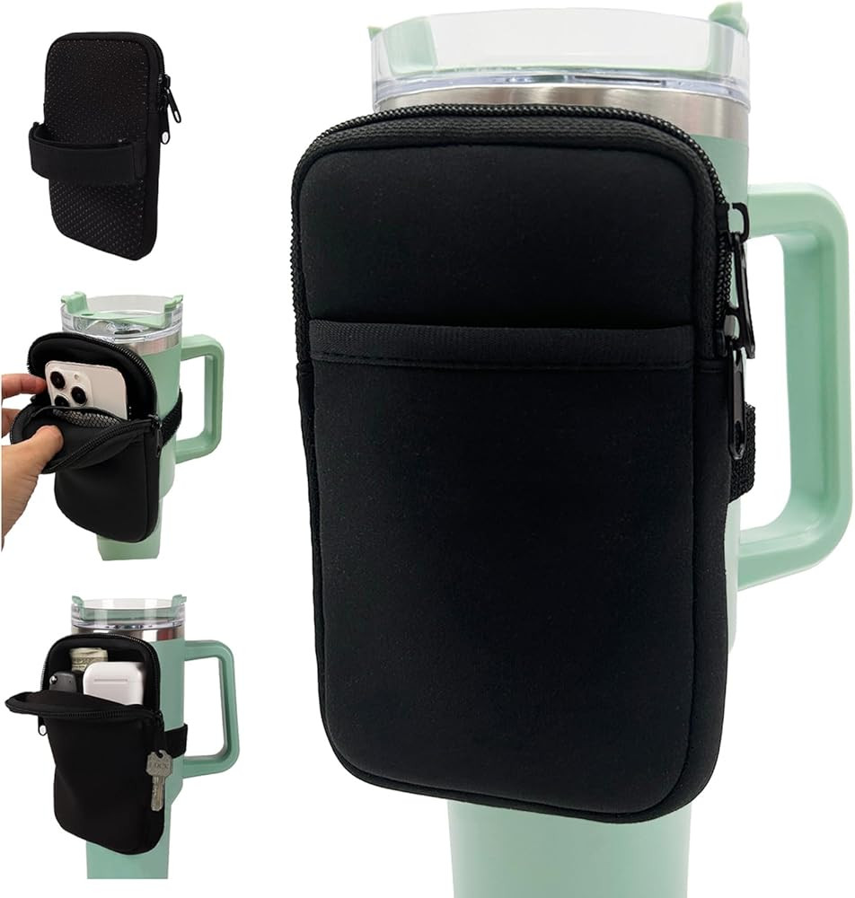 LMYUHONG Water Bottle Pouch for Stanley Cup Accessories 40oz 20oz 30oz, Tumbler Pouch with Versat... | Amazon (US)