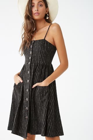 Striped Knee-Length Dress | Forever 21 (US)