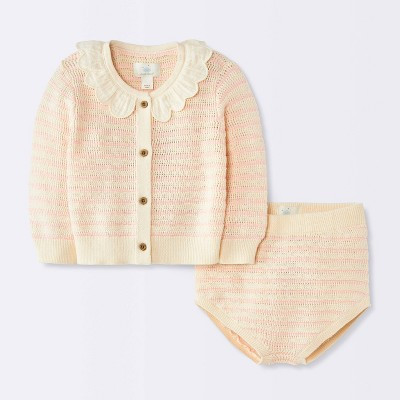 Girls' 2pc Top and Bottom Sets - Cloud Island™ Pink Newborn | Target