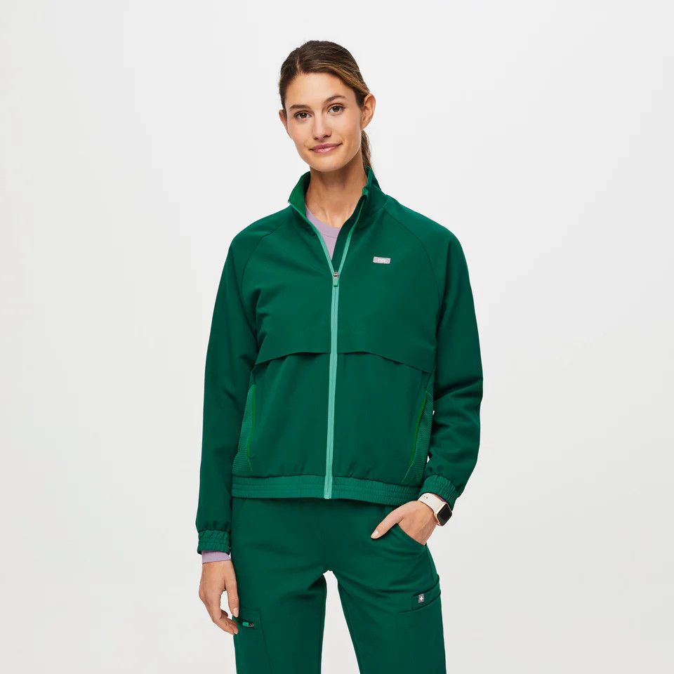 Women’s Sydney Performance Scrub Jacket - Hunter Green · FIGS | FIGS