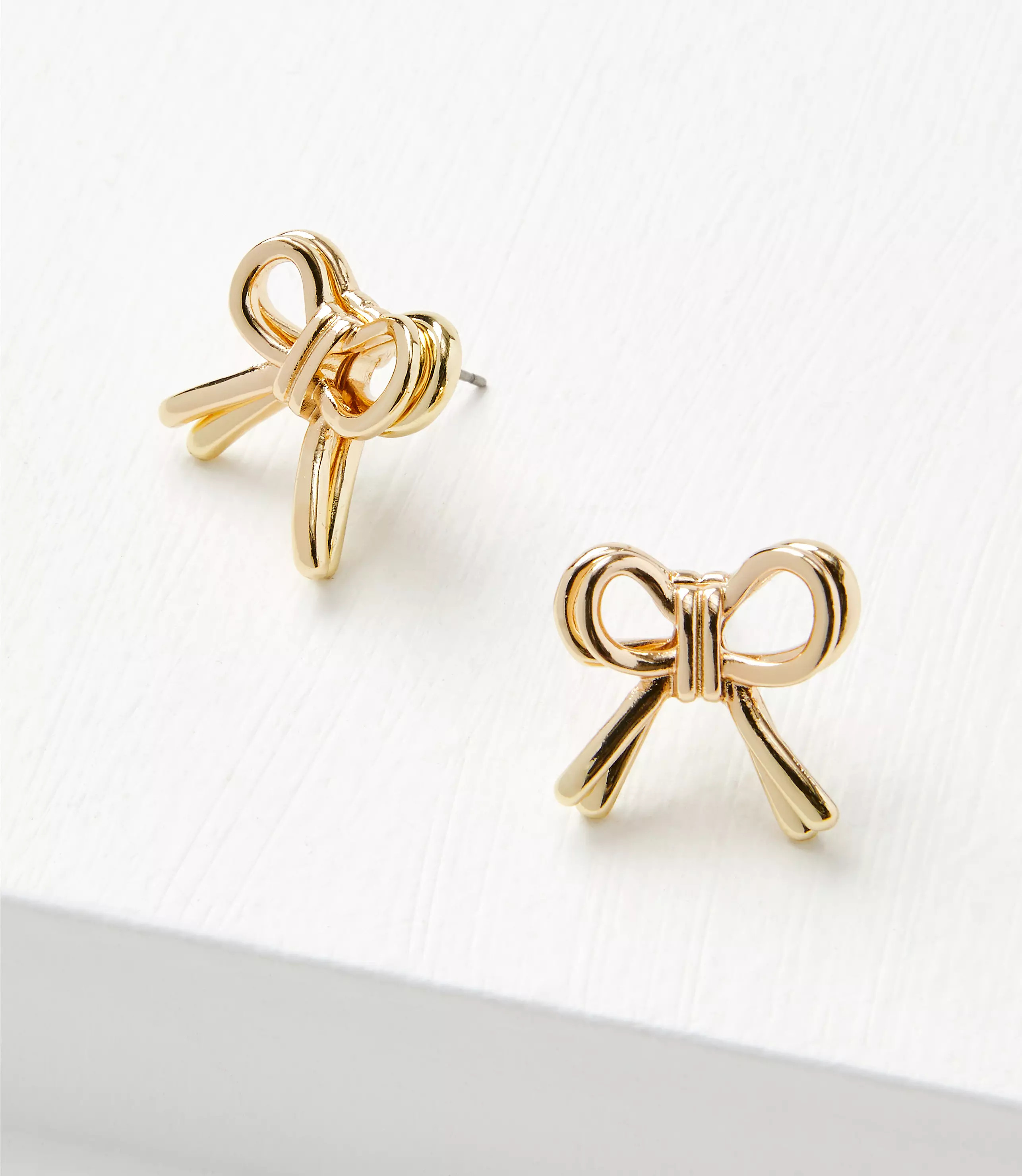 Metal Bow Earrings | LOFT