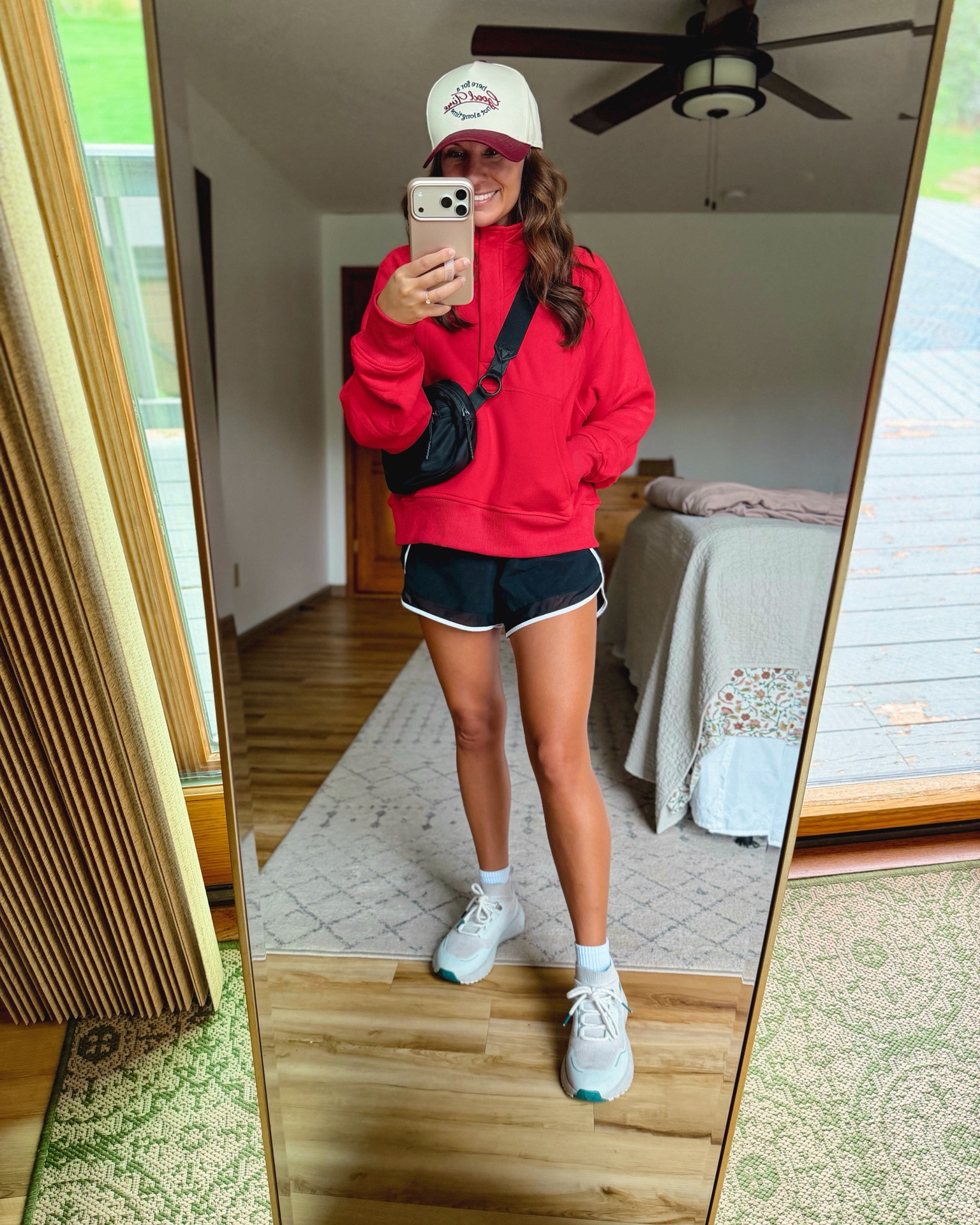 small in my tank, small in my sweatshirt, xxs in my shorts (selling out in this color combo so also linked similar) and 6 in my sneakers. My belt bag is sold out so I linked similar ♥️

#LTKPetite #LTKgrwm #LTKootd