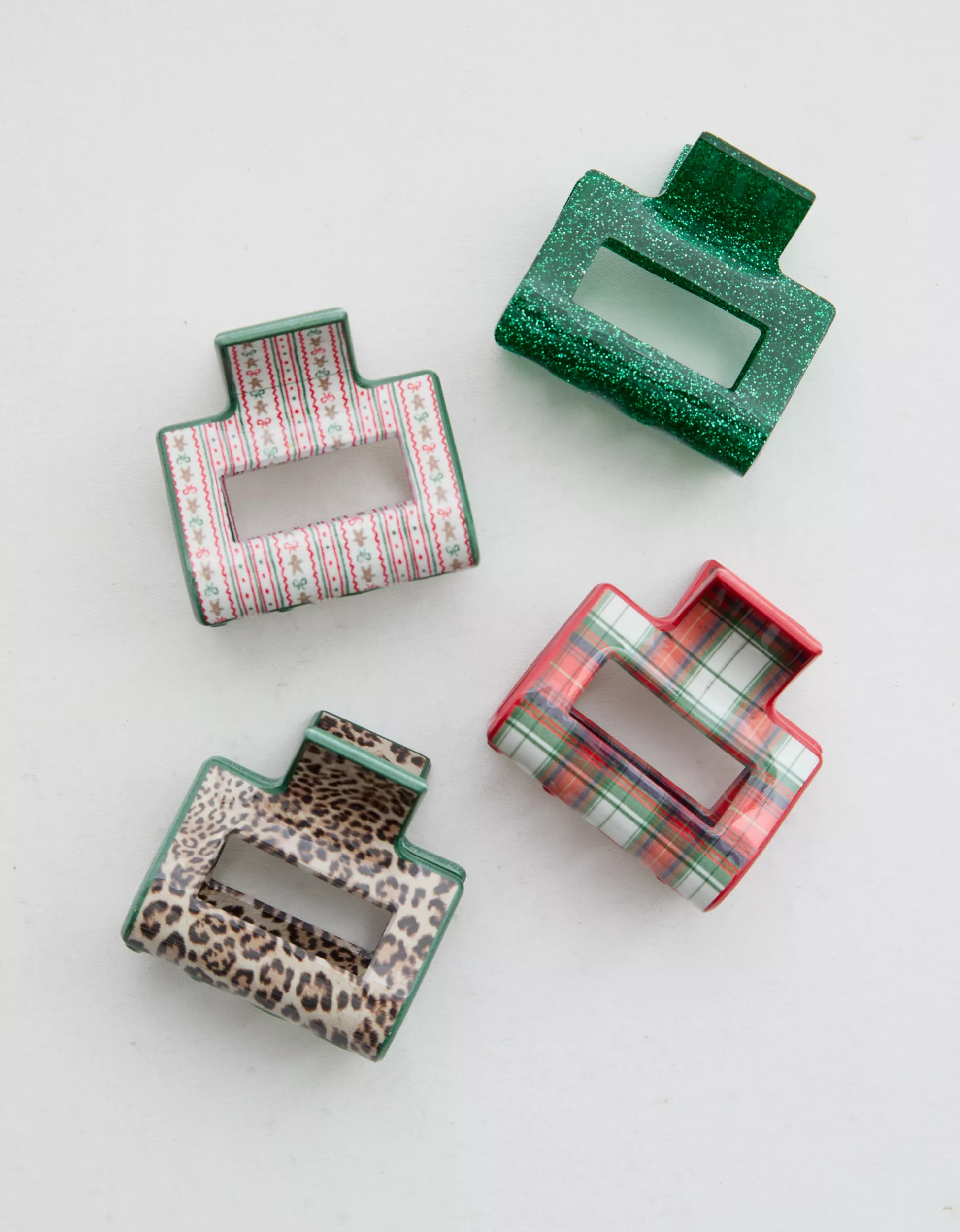 Aerie Square Hair Clip 4-Pack | Aerie