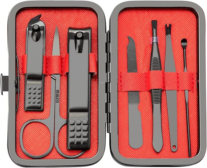 Manicure Set 7 In 1 Stainless Steel Nail Kit Easter Gifts for Men Teens Easter Basket Stuffers Ma... | Amazon (US)