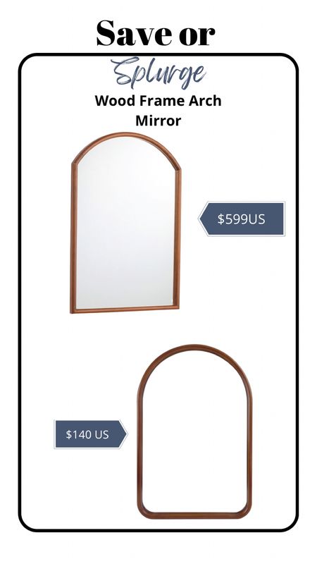 Wood arch mirrors 24x36” 

Perfect for a bathroom or mantle!

#LTKhome
