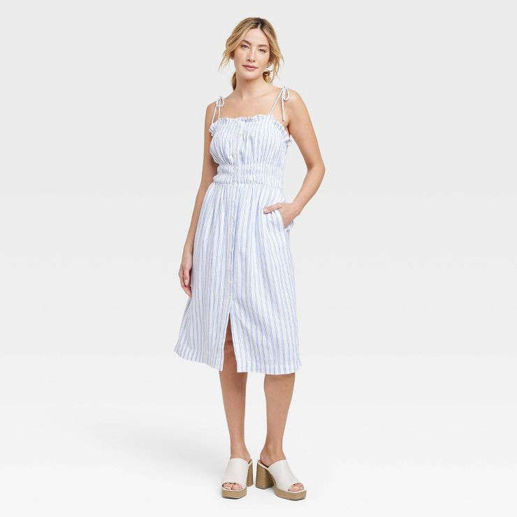 Women's Sleeveless Linen Dress - Universal Thread™ | Target