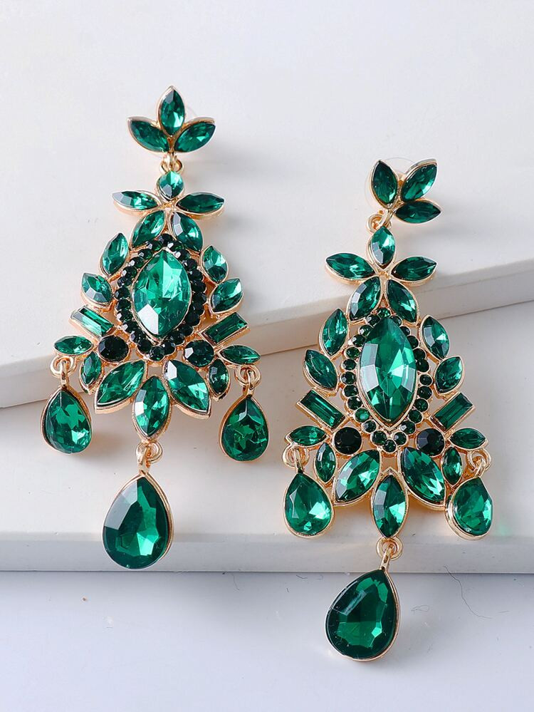 Rhinestone Decor Drop Earrings | SHEIN