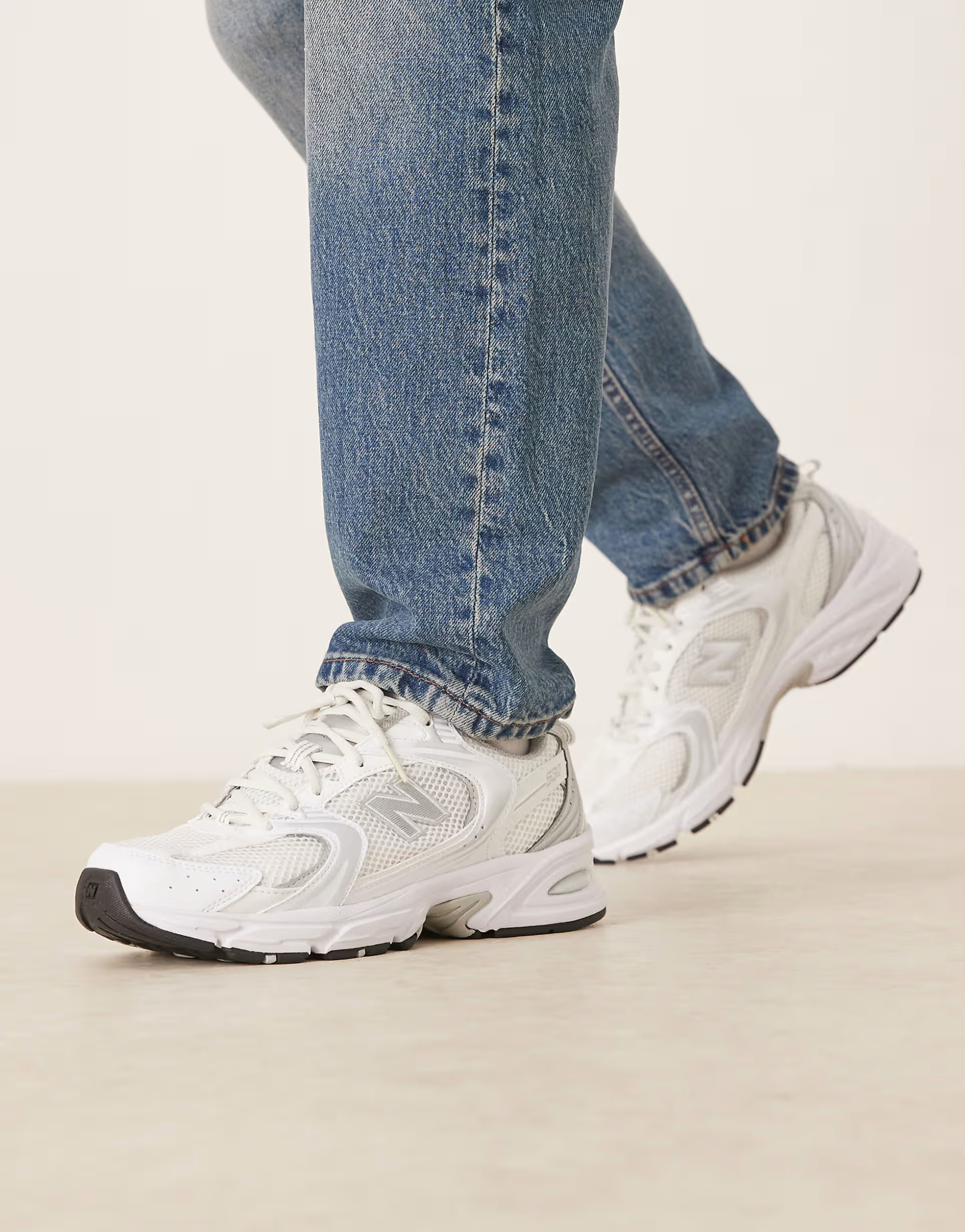 New Balance 530 trainers in white and silver | ASOS | ASOS (Global)