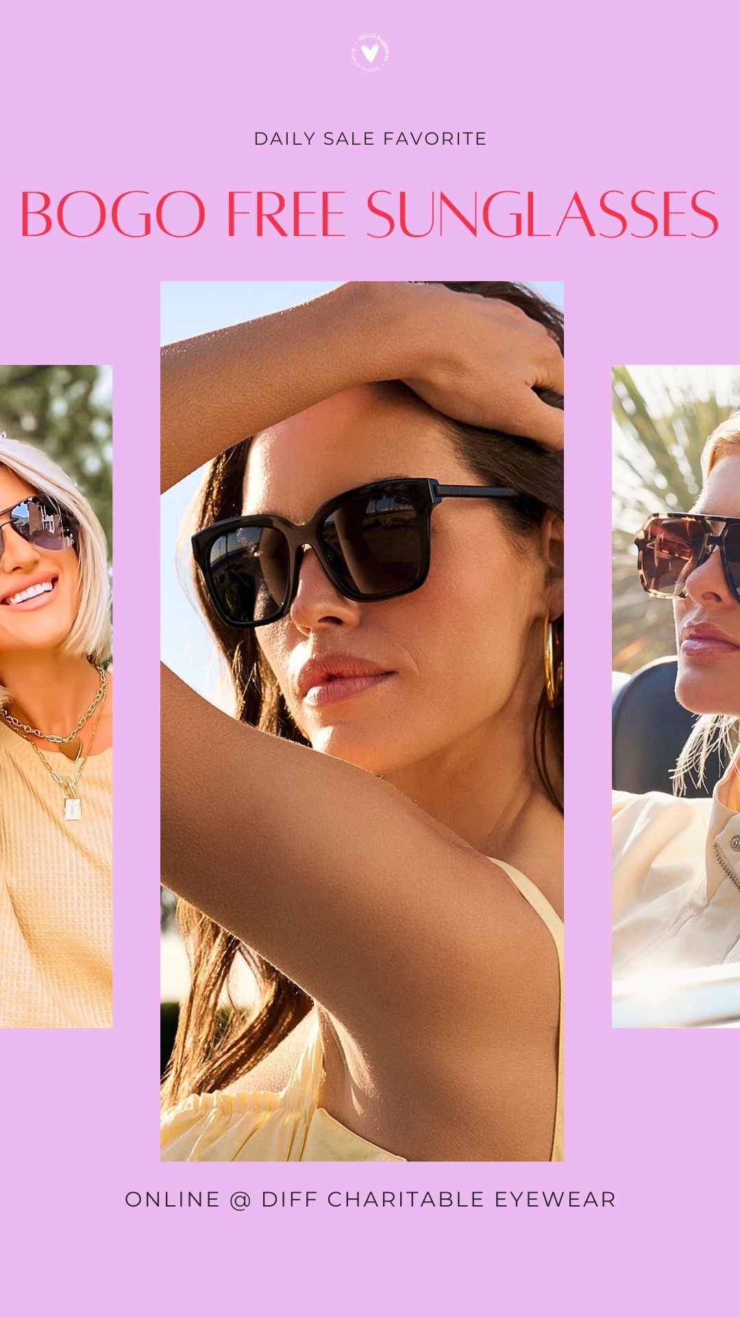 Sunny days call for new sunnies!! Buy one, get one FREE online at DIFF Charitable Eyewear 🤍☀️ Such a good excuse to grab a pair for you + one for a friend!

#LTKTravel #LTKSaleAlert #LTKootd