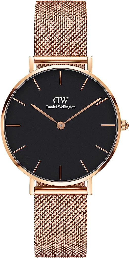 Daniel Wellington Petite Melrose Watch, Rose Gold Mesh Bracelet | Amazon (US)