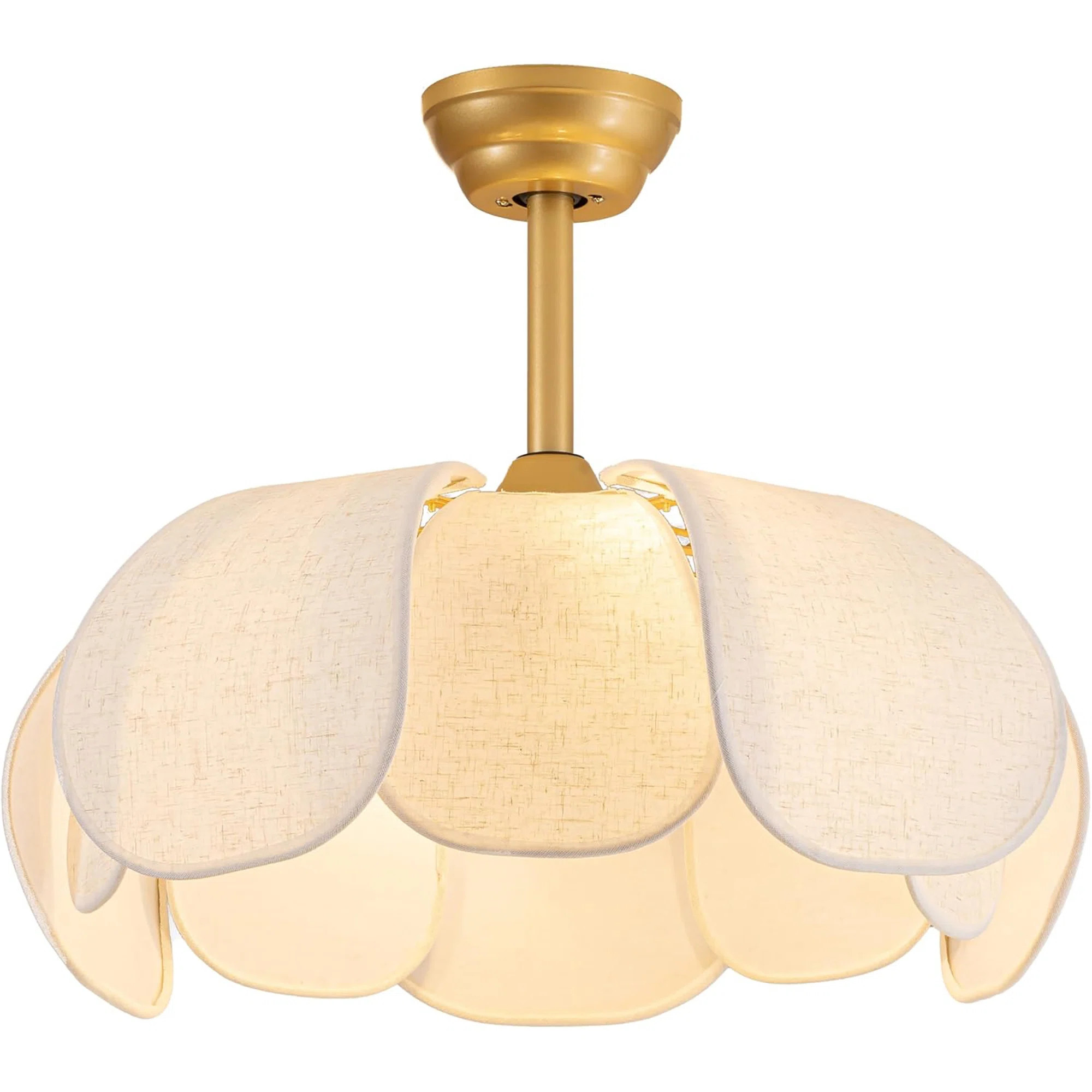 Ceiling Fans With Lights,Flower Chandelier Ceiling Fan With Light And Remote Control，Coastal Fa... | Wayfair North America