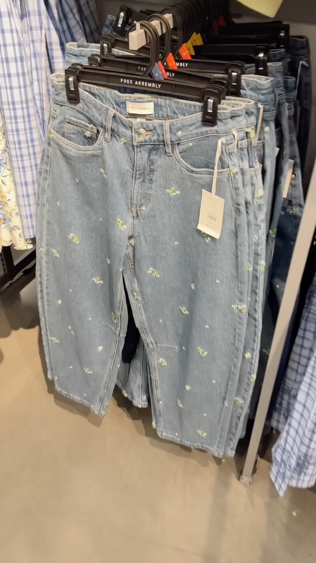 I am in shock these are Walmart! 🌼👀😱✨ The barrel fit, dainty flower details are so fun for spring. I would suggest sizing down 1. 

#LTKgrwm #LTKootd #LTKdayinmylife