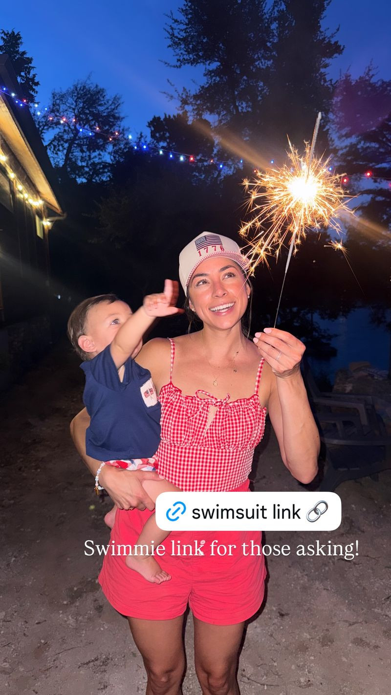 I hope everyone had a blessed holiday! Here's what Duke and I wore for the Fourth of July! ❤️🇺🇸

So many sizes still in stock for my red and white gingham swimsuit! It also comes in another print and color. 

I’ve been wearing these jelly flats a ton since getting them! They’re so comfortable.

#LTKootd #LTKSwim #LTKKids