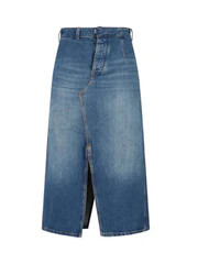 Women's Skirts Blue Cotton | Italist Inc.