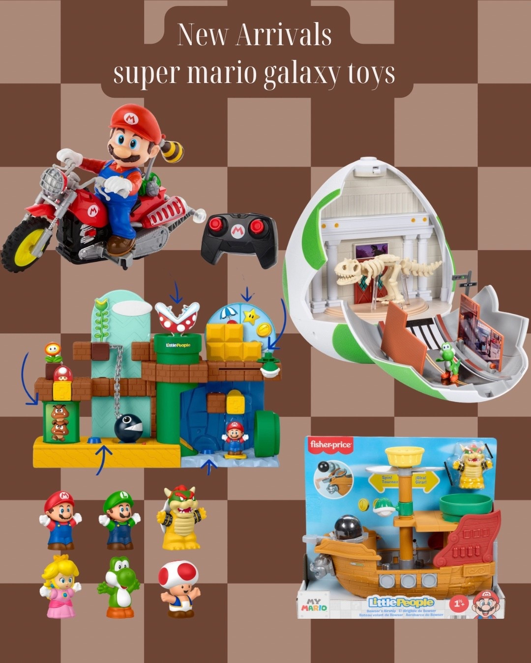 Fisher price little people | Mario little people | Mario adventure| bowsers airship | little people new release | Walmart | Amazon | target | kohls | Toy Story little people | Easter basket stuffers | Easter basket fillers | super Mario | toddler gifts | toddler toys | kids toys | kids finds | mom finds | Disney cars | new toys | bluey | bowser | remote control toys | Mario egg | lilo and stitch | Toy Story | buzz light year 

#LTKKids #LTKBaby #LTKSpringSale