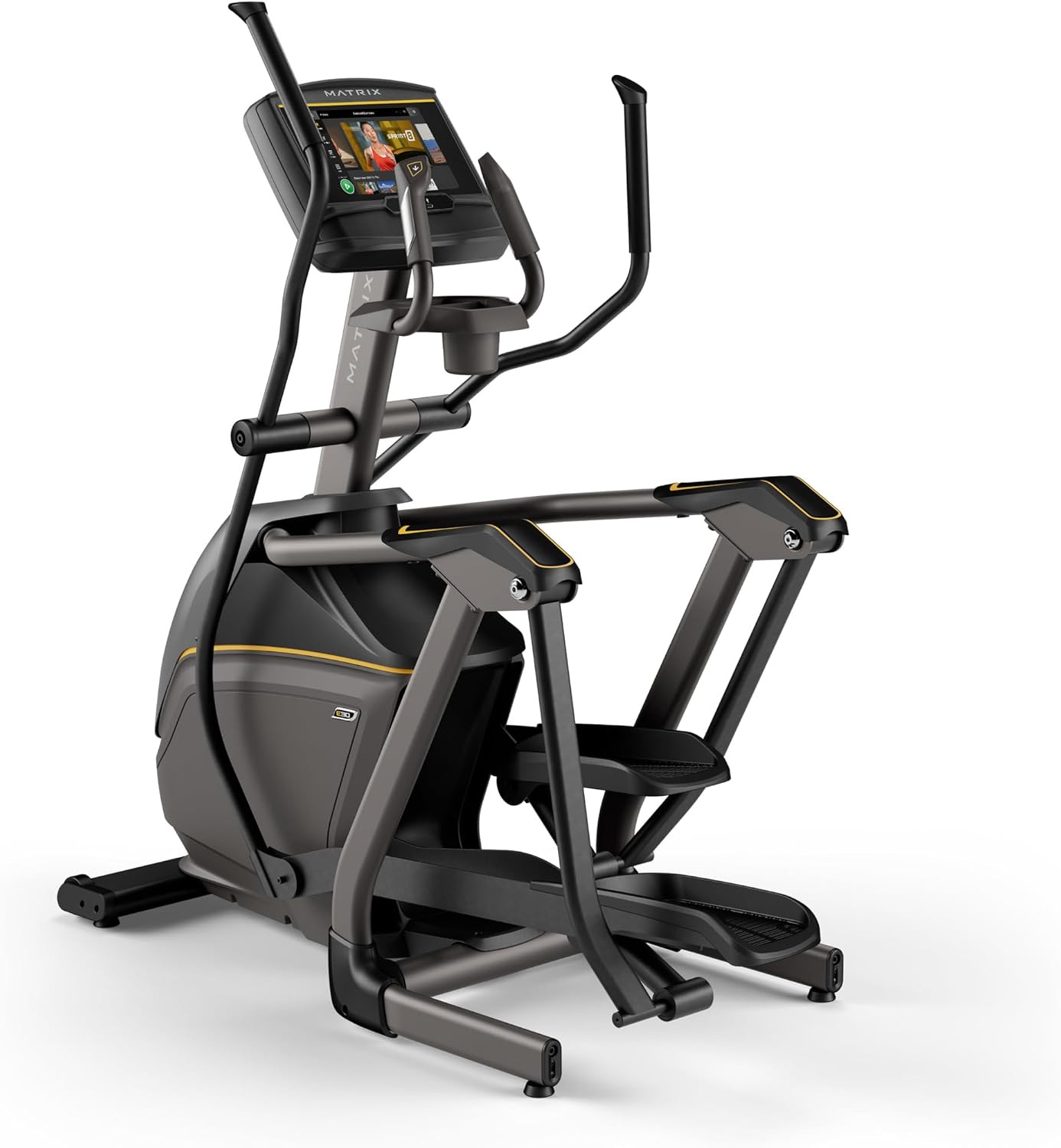 Matrix Fitness E30 Elliptical with XER | 10" Touchscreen (WiFi+BT) | Low Impact Workouts, Full Body Cardio, High Calorie Burn | Space Saving Compact Design, Suspension Elliptical | Amazon (US)