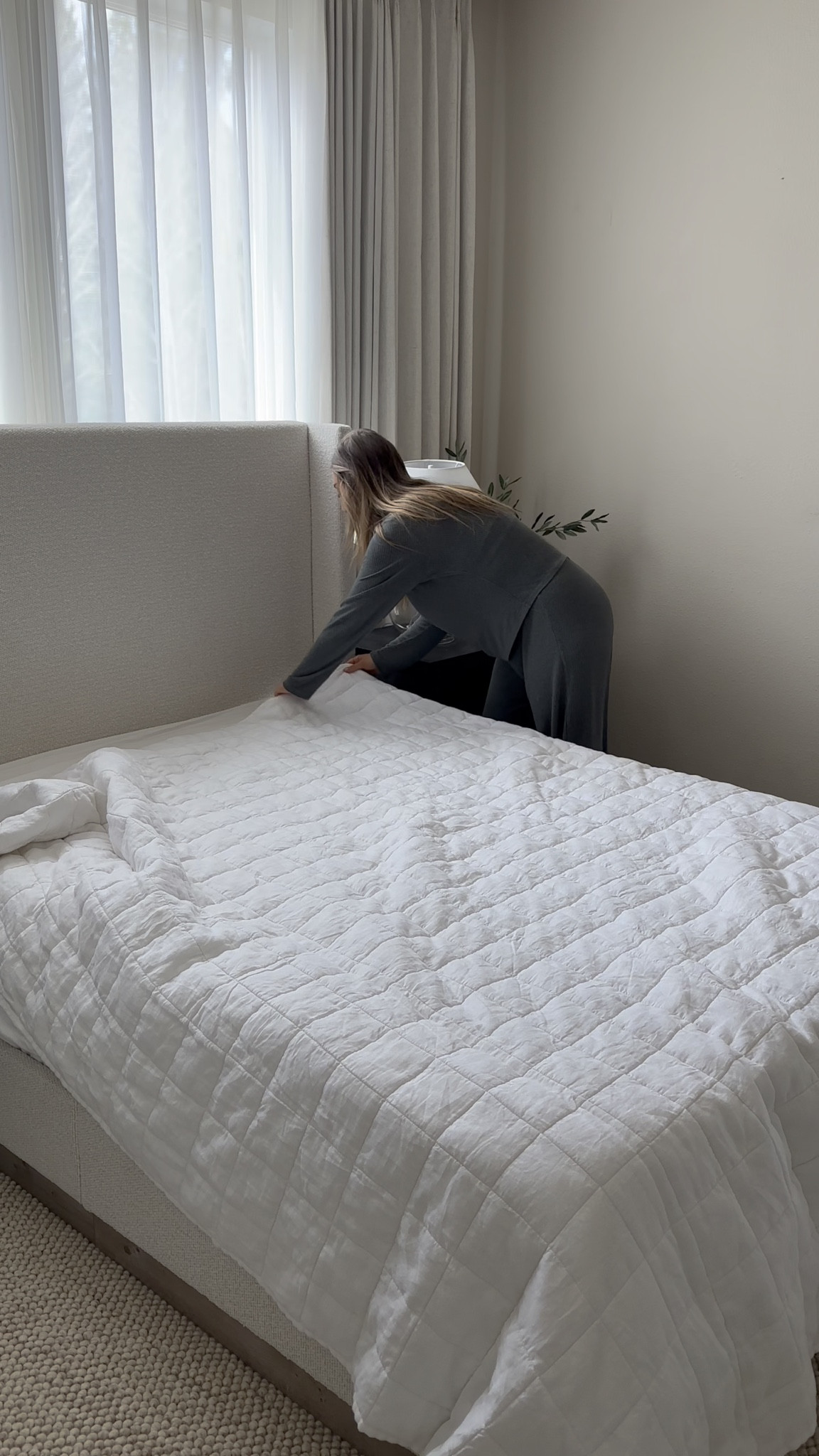 Cozy bedroom inspiration, bedroom ideas, bedding, quilts, quince, comfy bed, pottery barn look for less, bedroom inspo, beds, curtains, lamps, home decor, styling, design help 

#LTKvlog #LTKSaleAlert #LTKHome