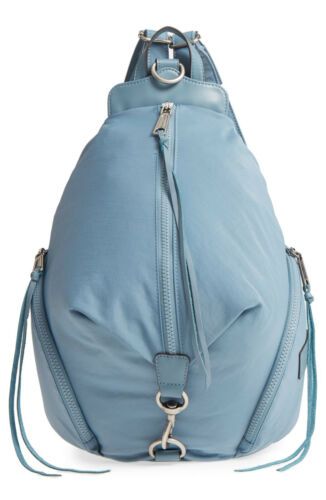 NWT REBECCA MINKOFF Julian Large Nylon Backpack Full Size Bag Dusty Blue AUTHNTC  | eBay | eBay AU