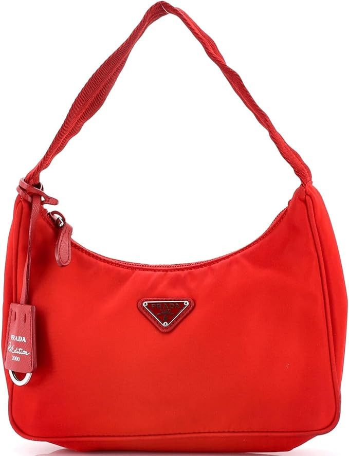 Amazon.com: Prada, Pre-Loved Re-Edition 2000 Hobo Tessuto Mini, Red : Amazon Luxury | Amazon (US)