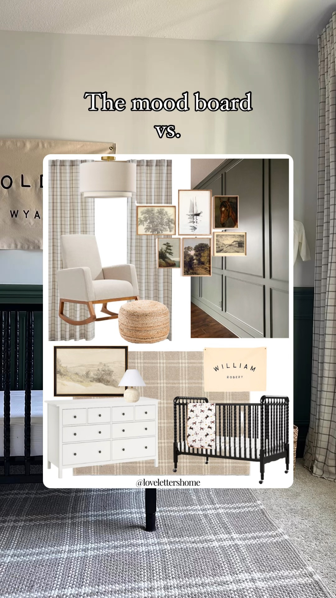 Boy nursery mood board and room design! 

Vintage inspired nursery, Jenny Lind crib, flannel curtains, nursery wall art

#LTKHome #LTKVideo #LTKBaby