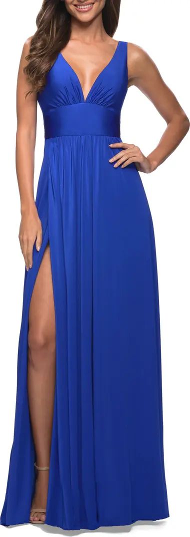 La Femme Simply Timeless Empire Waist Gown | Nordstrom | Nordstrom