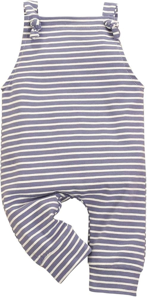 Striped Baby Onesie Suspender Bodysuit Sleeveless Romper One Piece Jumpsuit Toddler Overalls for ... | Amazon (US)