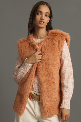 By Anthropologie Faux-Fur Midi Vest | Anthropologie (US)