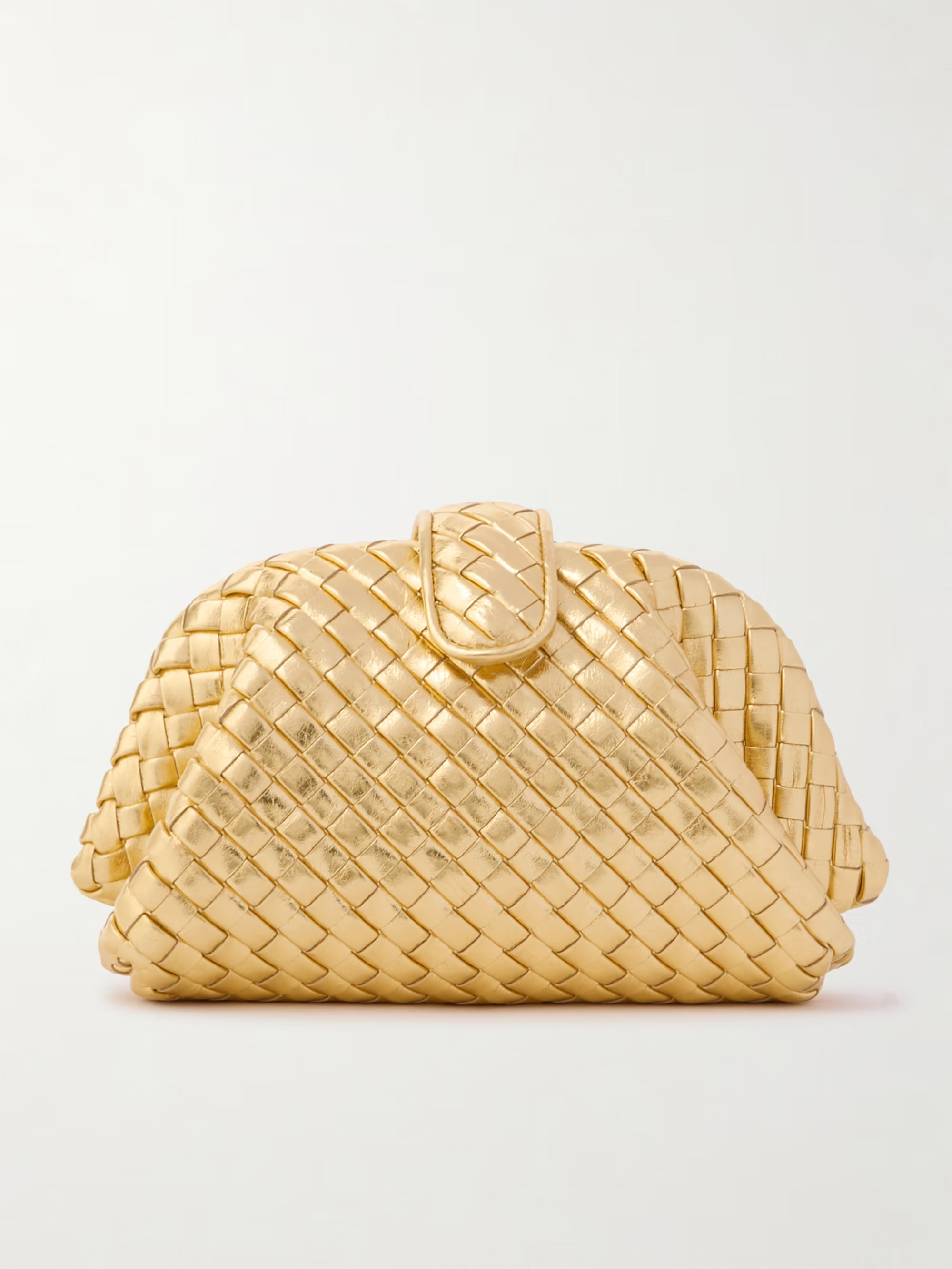 Lauren 1980 small intrecciato metallic leather clutch | NET-A-PORTER (US)