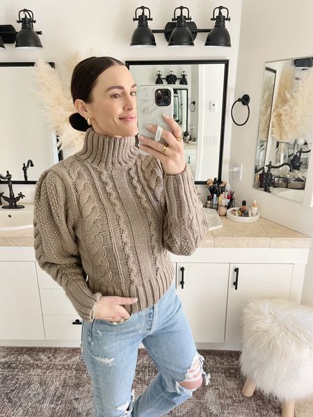 F A S H I O N \ sweater weather is here! Just got this new cable knit beauty for fall and winter 🍂 Under $100 and fits tts 



#LTKunder100 #LTKSeasonal