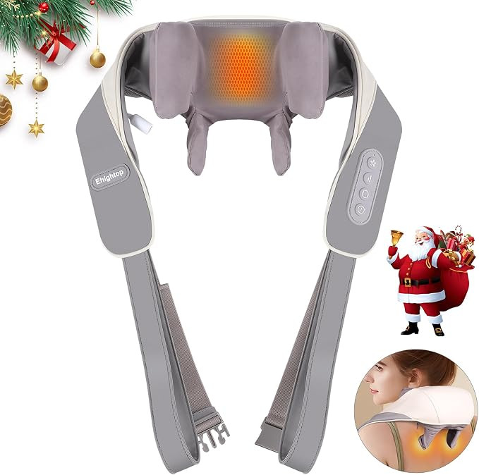 5D Kneading Neck Massager,Shiatsu Back Neck Massager with Heat,Cordless Electric Enjoy It Neck Ma... | Amazon (US)