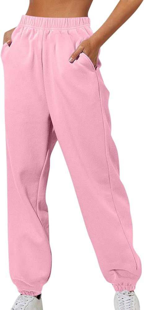 Sweatpants for Women Cinch Bottom Drawstring Elastic Waist Pants Athletic Yoga Joggers Lounge Tro... | Amazon (US)