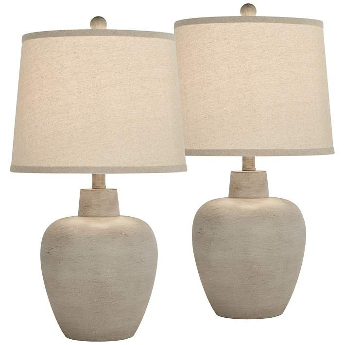 Regency Hill Emeril 23 1/2" High Southwest Urn Table Lamps Set of 2 - #843R7 | Lamps Plus | Lamps Plus
