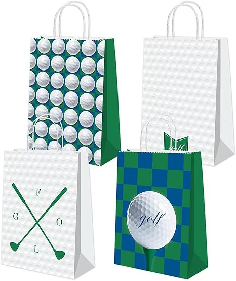 16Pcs Golf Goodie Bags Golf Themed Party Decorations Golf Party Favor Bags Golf gift bags Golf Bi... | Amazon (US)