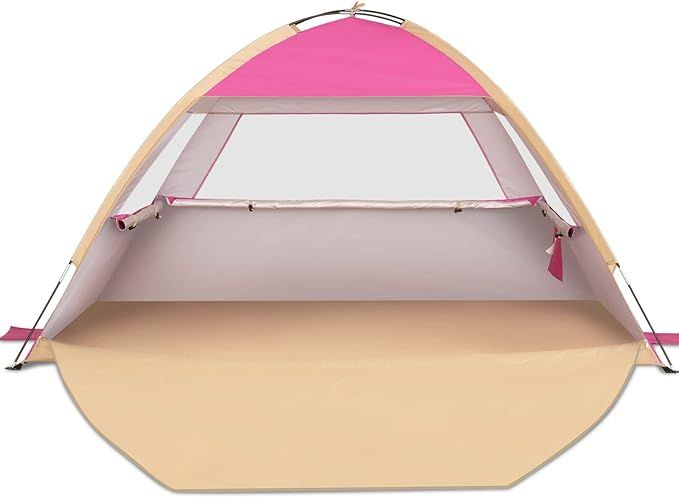 Venustas Beach Tent Sun Shelter for 3/4-5/6-7/8-10 Person, UPF 50+ UV Protection Beach Canopy, Li... | Amazon (US)