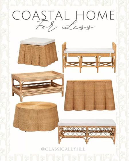 Rattan furniture for less! New arrivals and some are going quickly. Great coastal grandmillennial pieces

#LTKhome