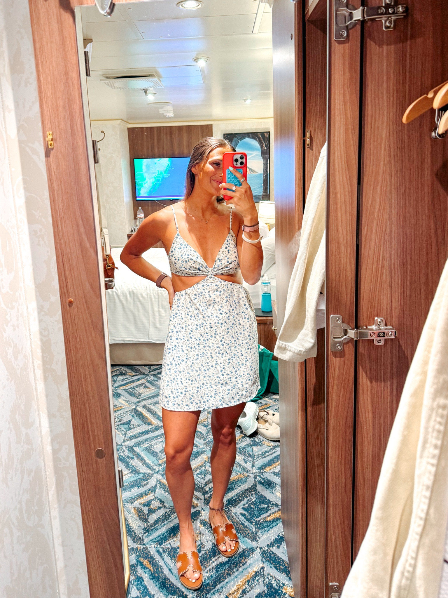 cruise dinner outfit! I love to wear easy dresses for dinner because it’s so comfy but cute! This one is from SHEIN and was literally like $12!! Size small :)

#LTKTravel #LTKFindsUnder100