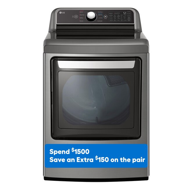 LG EasyLoad 7.3-cu ft Smart Gas Dryer (Graphite Steel) ENERGY STAR | Lowe's