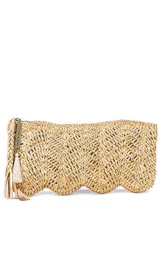 Avon Clutch in Natural & Gold | Revolve Clothing (Global)