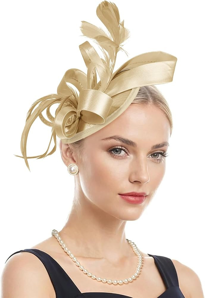 Fascinators Hats for Women Kentucky Derby Hats Tea Party Hats Flower Wedding Church Headband Hair... | Amazon (US)