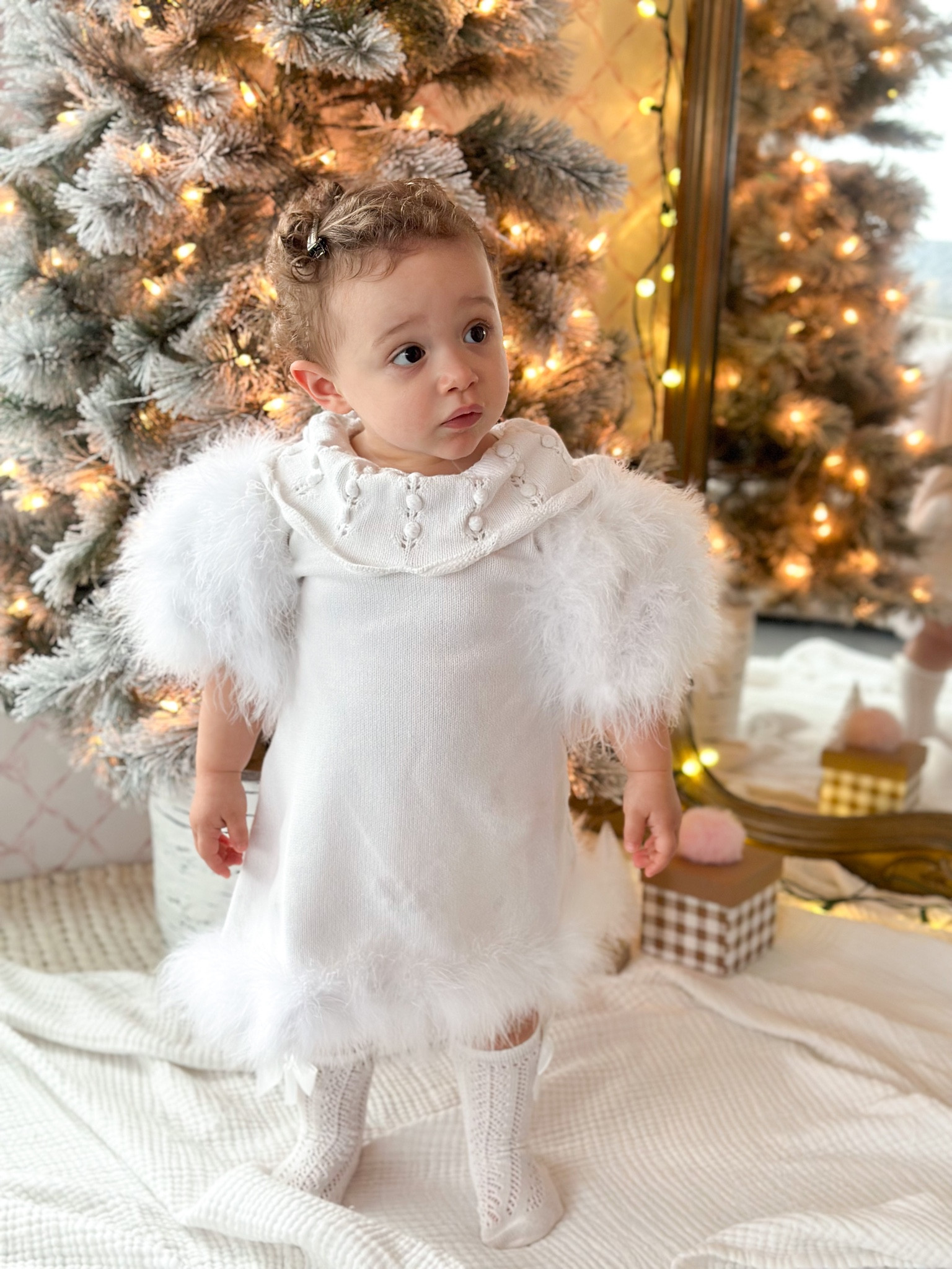 Mini Christmas photoshoot with my love bug 🎄🫶🏼 her dress… I cannot ! 

#LTKkids #LTKbaby #LTKHoliday