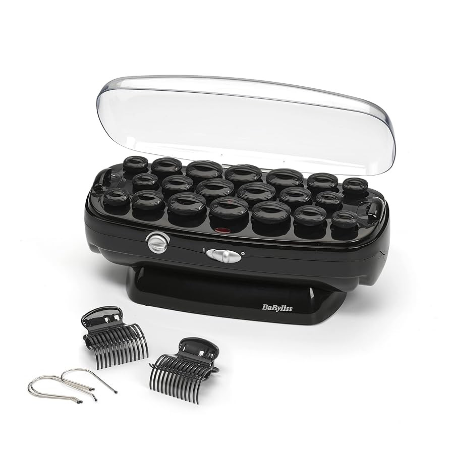 BaByliss Thermo-Ceramic Heated Hair Rollers, Long Lasting Curls, 20 Hair Rollers with Pins, All H... | Amazon (UK)