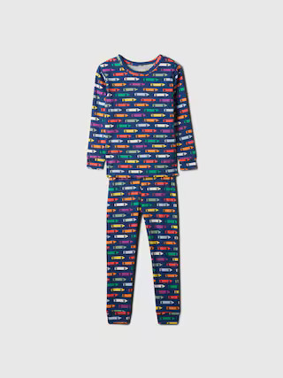 babyGap Organic Cotton Crayon PJ Set | Gap (US)