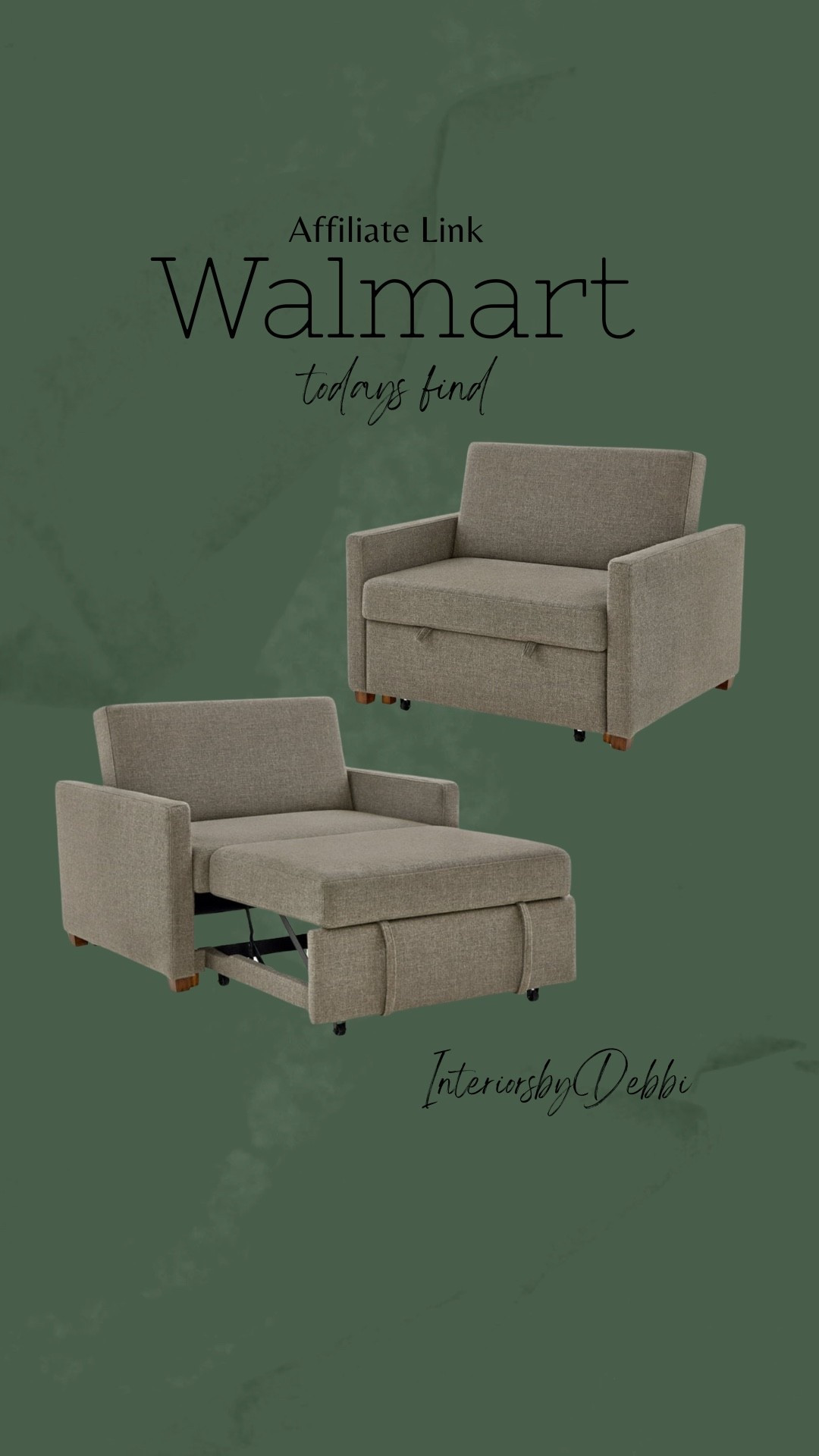 Walmart Find
Chair bed, transitional home, modern decor, amazon find, amazon home, target home decor, mcgee and co, studio mcgee, amazon must have, pottery barn, Walmart finds, affordable decor, home styling, budget friendly, accessories, neutral decor, home finds, new arrival, coming soon, sale alert, high end look for less, Amazon favorites, Target finds, cozy, modern, earthy, transitional, luxe, romantic, home decor, budget friendly decor, Amazon decor #walmart

#LTKGiftGuide #LTKHome #LTKHoliday