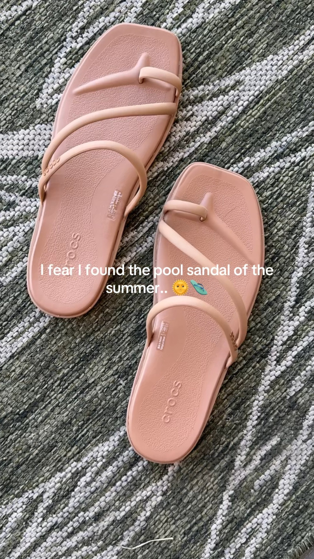 CRCOS sandals !! I’m obsessed. These are going to be perfect for the pool & beach! So cute, seem durable, & so easy to clean off! 🩴🏊‍♂️🌞

Exact color in most sizes & on sale (!) at Macys which is linked! 

#LTKSeasonal