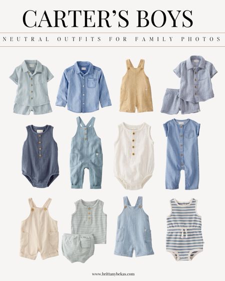 A roundup of my favorite toddler and boys outfits from little planet / Carter's. These outfits are a photographers pick for family photo outfits for summer or spring. Great basics for your toddler or little boys too. 

Neutral toddler fashion / boys style / toddler outfits / summer toddler outfits / beach style for boys / Carter's / neutrals / toddler fashion / family pictures/ family beach photos / family outfits 