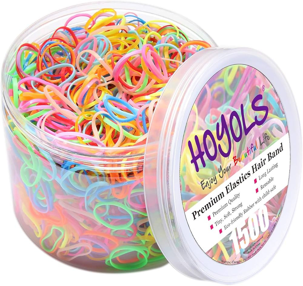 HOYOLS Elastic Hair Ties Hair Rubber Bands Ponytail Holders for Women Girls Thin Small Hair Elast... | Amazon (US)