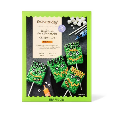 Frightful Frankenstein Crispy Rice Treats Kit - 7.4oz - Halloween - Favorite Day™ | Target