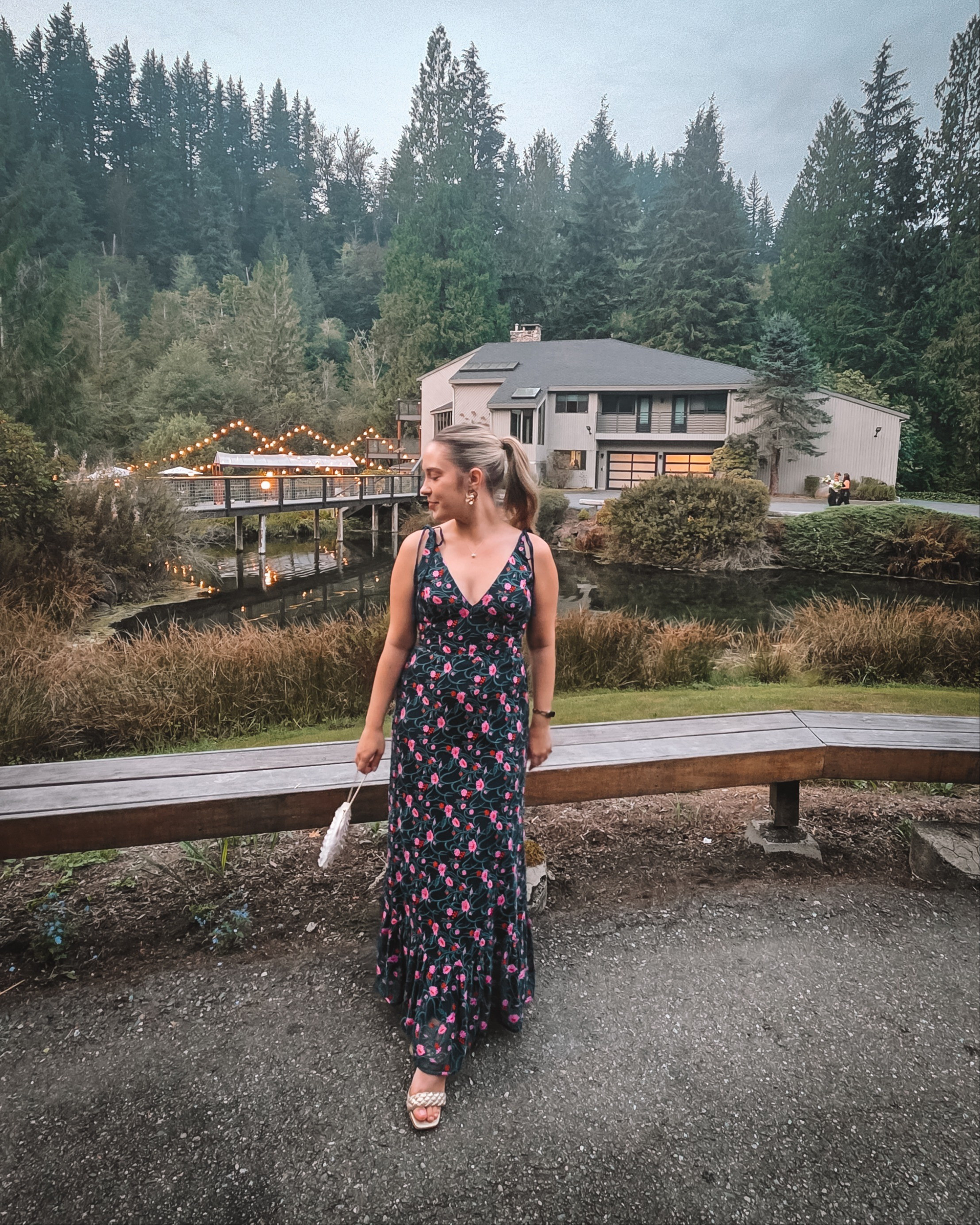 Rented this wedding guest dress from Rent the Runway & liked it so much that I bought it! Wearing a size small, but I did have to hem it since I'm 5'2".

#LTKPetite #LTKParties #LTKWedding