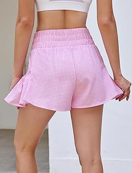 BMJL Womens High Waisted Shorts Athletic Running Shorts Workout Gym Quick Dry Flowy Shorts with P... | Amazon (US)