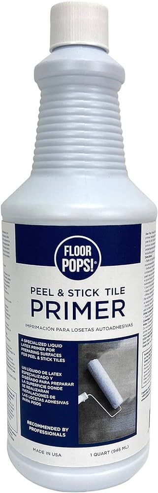 FloorPops FPP4182W Peel Stick Tile Primer, White & Off-White | Amazon (US)